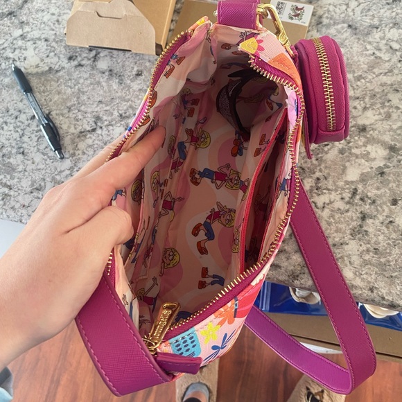 Loungefly Lizzie McGuire Pink Floral Disney Bag - Picture 4 of 4